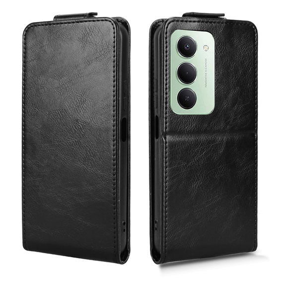 Flipové pouzdro pro Xiaomi Redmi 15 5G / 4G, flipové pouzdro, černé