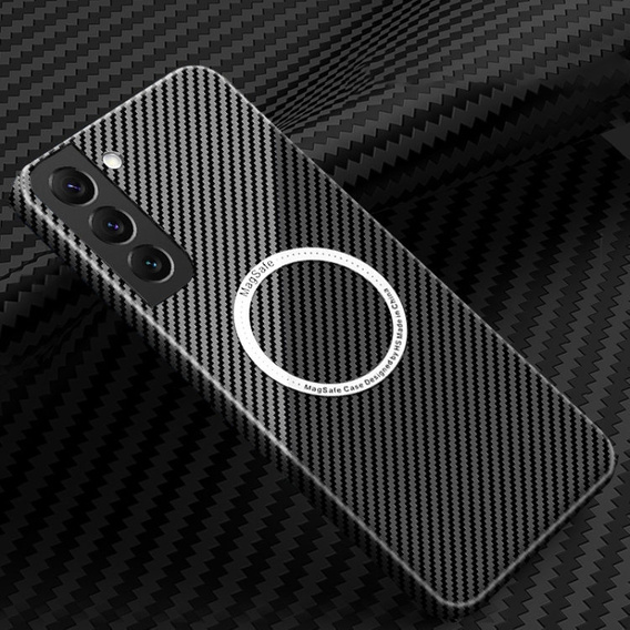 Pouzdro pro Samsung Galaxy S22, Magsafe Slim Carbon, černá / šedá