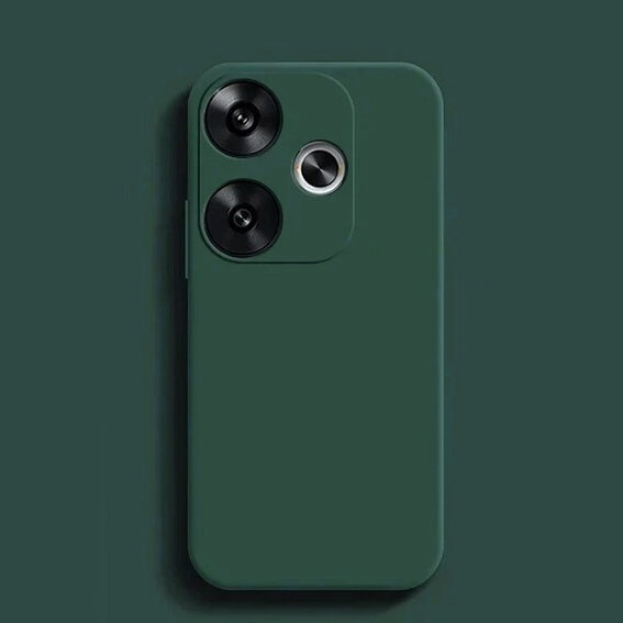Pouzdro pro Xiaomi Poco F6, Silicone Lite, zelené