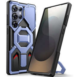 Pouzdro pro Samsung Galaxy S25 Ultra, Tongate MECH MagSafe Series, černé + Tvrzené sklo 9H