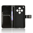 Klopové pouzdro pro Oppo Find X8 Pro, Crazy Horse Wallet, černé
