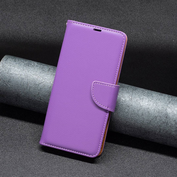 Klopové pouzdro pro Samsung Galaxy A54 5G, Wallet Litchi Magnet, fialové