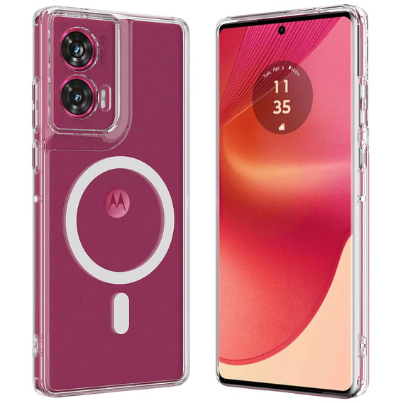 Pouzdro pro Motorola Edge 50 Fusion, Fusion Hybrid, pro MagSafe, průhledné