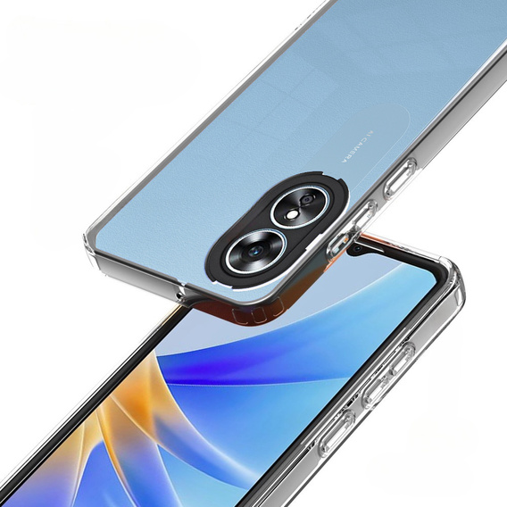 Pouzdro pro Oppo A17, Fusion Hybrid, transparentní / černé