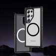 Pouzdro s rámečkem pro Samsung Galaxy S23 Ultra, pro MagSafe, transparentní / černé