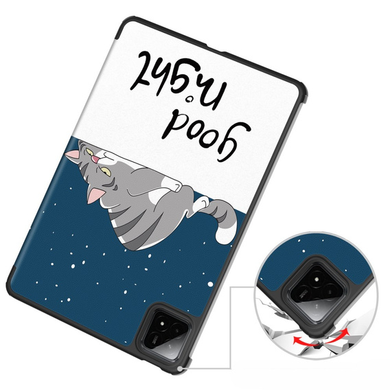 Pouzdro pro Xiaomi Pad 7 / Xiaomi Pad 7 Pro, Smartcase, sleeping cat