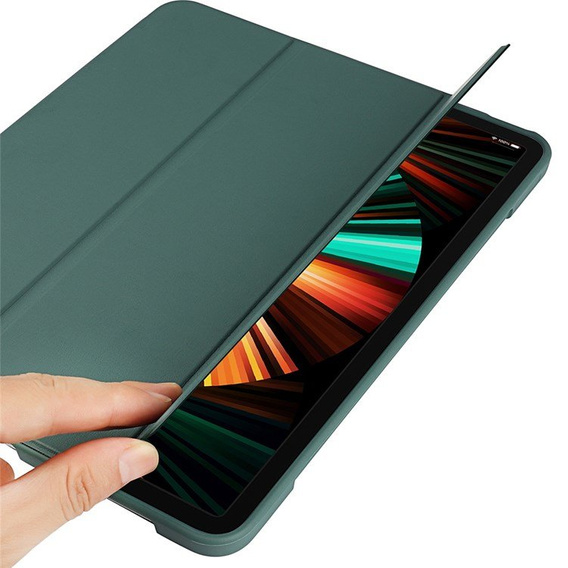 Pouzdro pro iPad Pro 11 2021/2022, Smartcase s prostorem pro stylus, zelené
