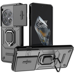 Pouzdro pro OnePlus 12 5G, KickStand Camera Lens, černé