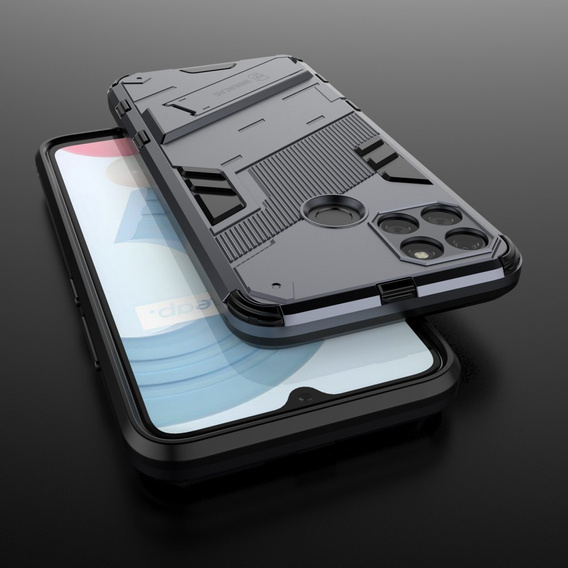 Pouzdro pro Realme C21Y/C25Y, Military kickstand, modré