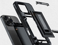 Pevné pouzdro TPU + PC s místem na kartu, černé pro iPhone 16 Pro Max