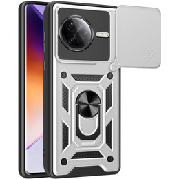 Pouzdro pro Xiaomi Poco F7 Pro, CamShield Slide, stříbrné