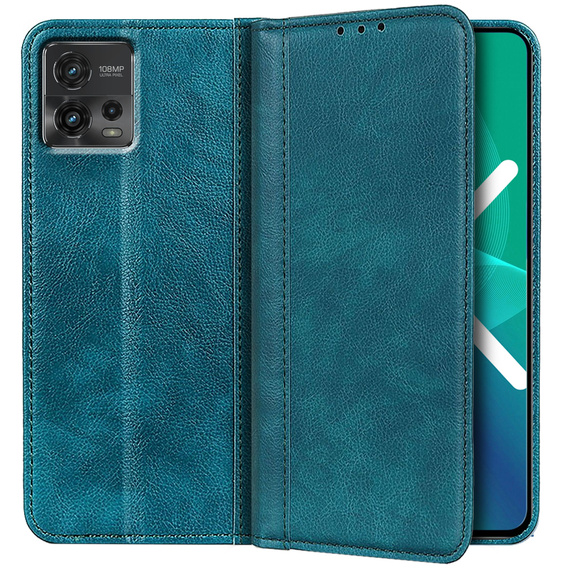 Pouzdro pro Motorola Moto G72 4G, Wallet Litchi Leather, zelené