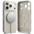 Pouzdro Ringke pro iPhone 17 Pro Max, silikonové magnetické pouzdro MagSafe, kámen