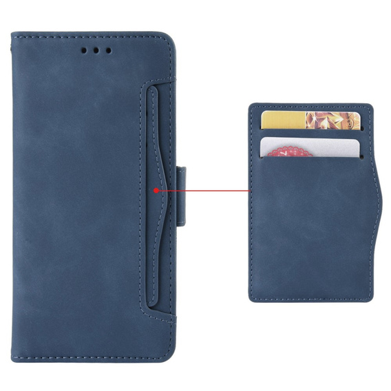 Klopové pouzdro pro Honor Magic 6 Pro 5G, Card Slot, námořnicky modré