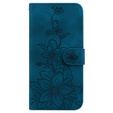 Klopové pouzdro pro Oppo A60, Lily Flower, námořnicky modré