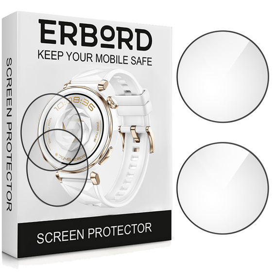 2x hybridní sklo ERBORD pro Huawei Watch GT 5 Pro 42mm