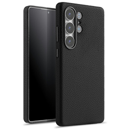 Pouzdro MELKCO pro Samsung Galaxy S25 Ultra, kožené, černé