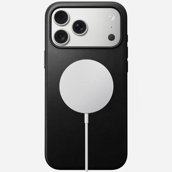 Pouzdro Nomad pro iPhone 17 Pro Max, moderní kožené pouzdro, černé