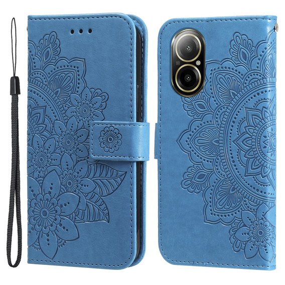Klopové pouzdro pro Realme C67, Mandala, modré