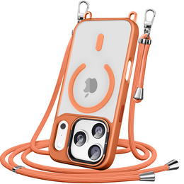 Pouzdro s podstavcem a odnímatelným řemínkem, pro MagSafe pro iPhone 17 Pro