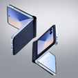Pouzdro Dux Ducis pro Samsung Galaxy Z Flip7 5G, Bri, modré
