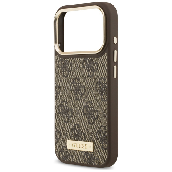 Pouzdro GUESS 4G Logo Plate MagSafe pro iPhone 17 Pro