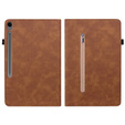 Pouzdro pro Samsung Galaxy Tab S10 Lite / S10 FE / S9 FE, Wallet Pen Slot, hnědý