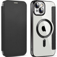 Klopové pouzdro pro iPhone 14, RFID Wallet MagSafe CamShield, černé