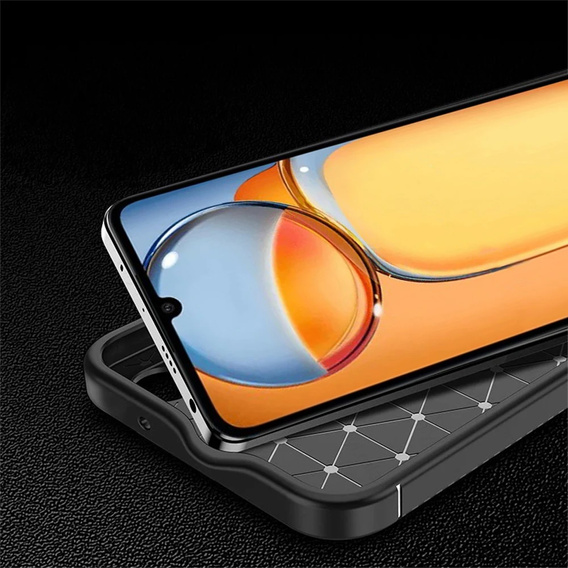 Pouzdro pro Xiaomi Redmi 13C / Poco C65, Carbon Gel, černé