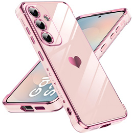 Pouzdro pro Samsung Galaxy S25 FE, Electro heart, růžové rose gold