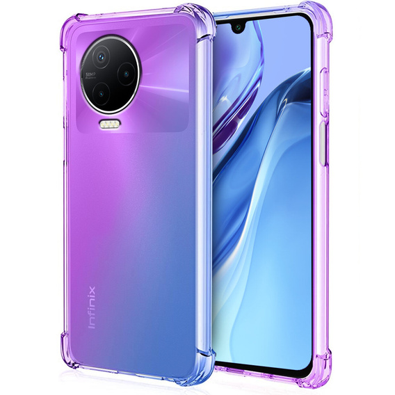 Pouzdro pro Infinix Note 12 2023, Gradient Dropproof, Fialová / modrá