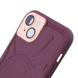 Pouzdro pro iPhone 15 Plus, ERBORD Armor Mag, kaštanové
