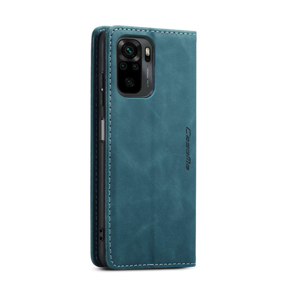 Pouzdro CASEME pro Xiaomi Redmi Note 10 / 10S, Leather Wallet Case, zelené