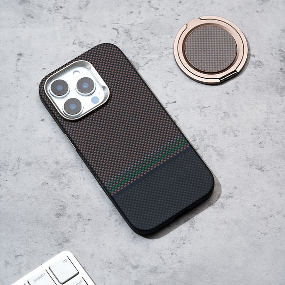 BENKS Kevlar Magnetic Armor Pro Prestige 600D Y065 pouzdro MagSafe s aktivním tlačítkem pro iPhone 16 Pro