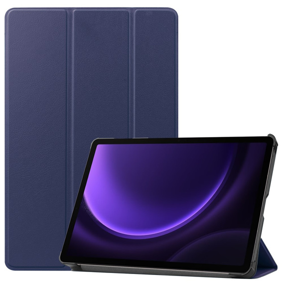 Pouzdro pro Samsung Galaxy Tab S9 FE, trojité, námořnicky modré