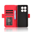 Klopové pouzdro pro Xiaomi 14T Pro, Card Slot, červené