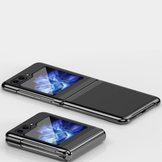 Pouzdro pro Samsung Galaxy Z Flip7 FE / Z Flip6, PC Case, transparentní / černé