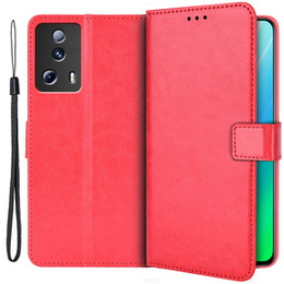 Klopové pouzdro pro Xiaomi 13 Lite, Crazy Horse Wallet, červené