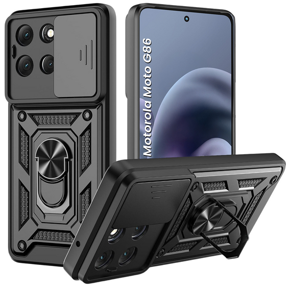 Pouzdro pro Motorola Moto G86 5G, CamShield Slide, černé