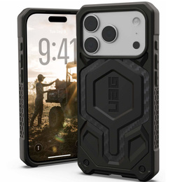 Pouzdro Urban Armor Gear pro iPhone 17 Pro Max, Monarch Pro Kevlar MagSafe, Carbon Fiber