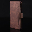 Klopové pouzdro pro Infinix Hot 50 4G, Card Slot, hnědé