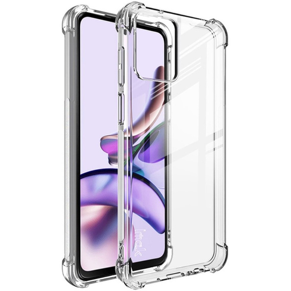 IMAK pouzdro pro Motorola Moto G53 5G, Dropproof, průhledné