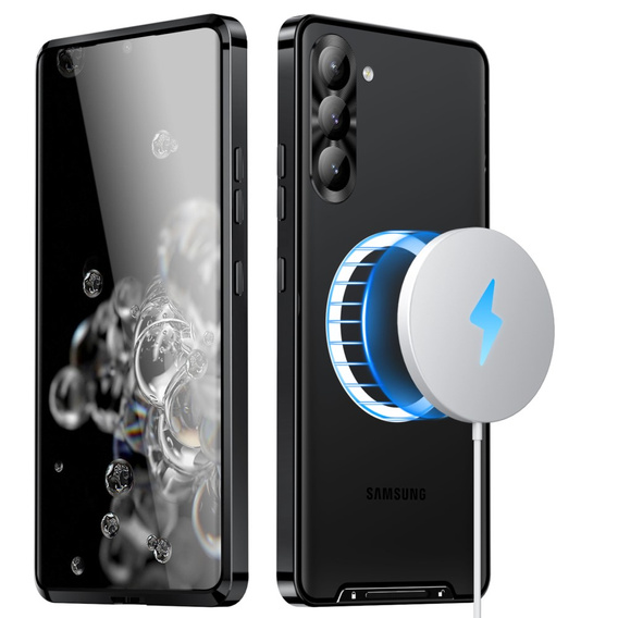 Ochranné pouzdro na fotoaparát pro Samsung Galaxy S23, CamShield MagSafe, transparentní / černé