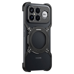 Metal Bumper pouzdro s magnetem a stojánkem pro Xiaomi Poco F8 Ultra