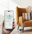 Magnetická peněženka s lokalizací, NFC a kolébkou pro iPhone 16 Pro