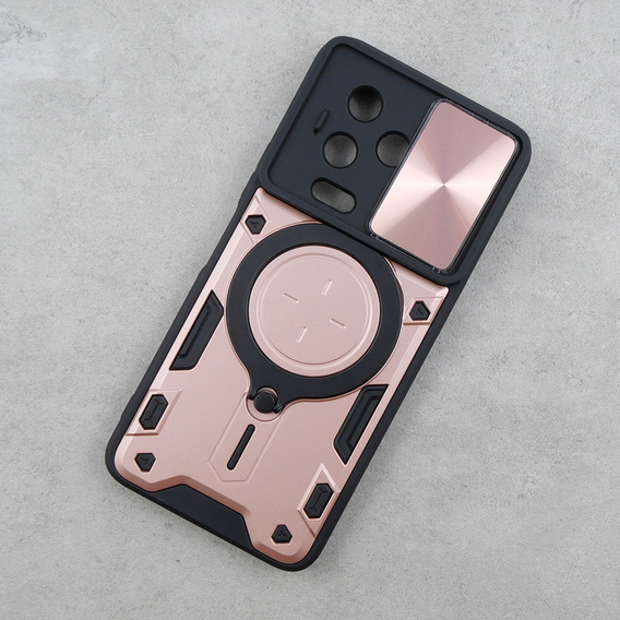 Pancéřové pouzdro pro Infinix Note 12 Pro 4G / Note 12 2023, CamShield Slide, růžové rose gold
