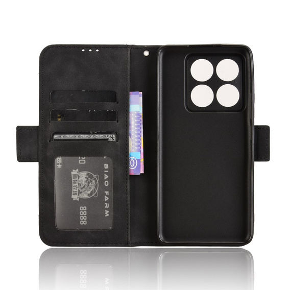 Klopové pouzdro pro Xiaomi 14T Pro, Card Slot, černé
