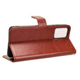 Klopové pouzdro pro Motorola Moto G24 / G24 Power / G04, Crazy Horse Wallet, hnědé