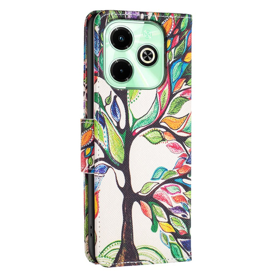 Klopové pouzdro pro Infinix Hot 40i, Wallet, Tree of Life