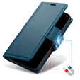 ERBORD Lesklá peněženka Litchi s klopou pro Motorola Edge 60 Pro